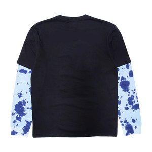 เสื้อยืดผ้าฝ้าย100% สำหรับผู้ชายเสื้อผ้าลำลองพิมพ์ลายทรงหลวมสองชั้นดีไซน์ใหม่สำหรับฤดูร้อน - Product Image 2