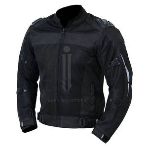 แจ็คเก็ต cardura มีซิปสำหรับผู้ชาย, แจ็คเก็ตคาร์ดูราลำลองสีทึบใหม่ฤดูหนาว - Product Image 5