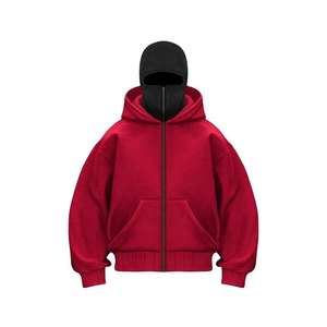 Sweat-shirts à capuche à fermeture éclair intégrale en gros, impression puff, hommes, fermeture éclair, luxe, 500 g/m² - Product Image 6