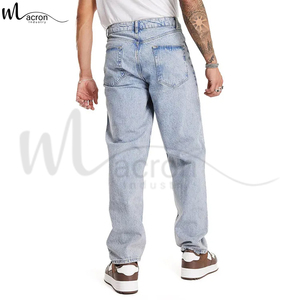 Pantalons en jean droits mi-hauts respirants de style unique, de qualité supérieure, confortables, avec service OEM de différentes couleurs - Product Image 2