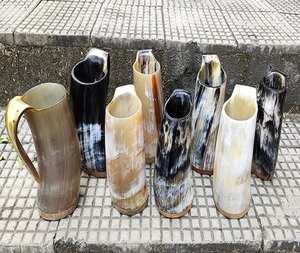 Best Quality Buffalo Horn <b>Mugs</b> Drinking Horns India Viking Horn <b>Mug</b> Tankard With Customize Engraving logo - Product Image 6