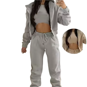 Ensemble de survêtements pour femmes grande taille personnalisés Respirant Gym Fitness Jogging Suits Short casual streetwear Drop - Product Image 1