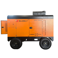 Compresseur d'air diesel portable à vis haute pression 31m³ 1100 CFM 25 bars pour le forage de puits d'eau 20-35 bars