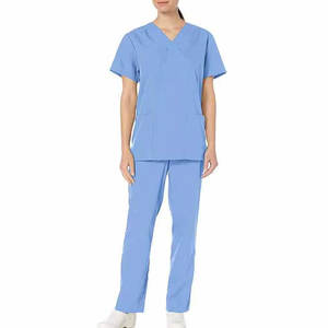 Hot Sale Women Medical Scrub <b>Set</b> Top Quality Wholesale Price <b>Doctor</b> Women Medical Scrub <b>Set</b> Made In Pakistan - Product Image 1