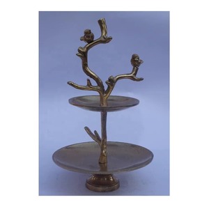 Enfriador de vino de asta de latón de estilo elegante, cuenco de Metal decorativo, acabado de latón antiguo, frutero perfecto y Decoración elegante para el hogar - Product Image 2