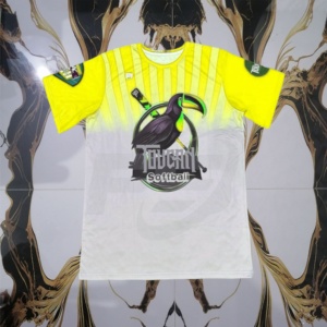 Camiseta de Béisbol/Sóftbol Unisex de Alta Calidad, Transpirable, Ecológica, de Secado Rápido, con Estampado Completo por Transferencia de Calor, Cuello Redondo, Logotipo Personalizado - Product Image 4