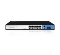 Conmutador POE 24 puertos POE + 2 Sfp + 2 puertos de enlace ascendente Conmutador Gigabit Ethernet PoE completo