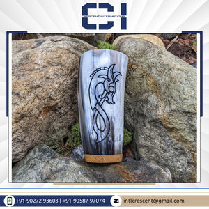 Taza de cerámica de cuerno vikingo personalizable de calidad excepcional, última llegada en stock para fiestas y servir cerveza a granel - Product Image 3