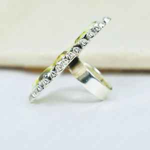 Palomino Turquoise in 925 Sterling Silver <b>Ring</b> Handmade Gemstone Long Cluster <b>Ring</b> Adjustable <b>Statement</b> <b>Ring</b> for Women - Product Image 5