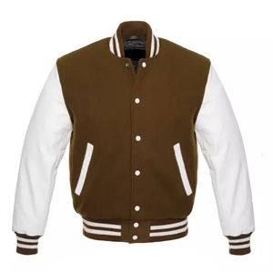 Fabricantes profesionales de chaquetas de béisbol que producen chaquetas universitarias clásicas con soporte OEM ODM y ropa informal cómoda para todos los días - Product Image 1