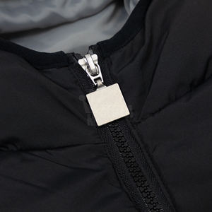 2025 veste d'hiver personnalisée pour hommes col montant imperméable avec fermeture à glissière en toile matelassée à bulles pour l'extérieur - Product Image 4