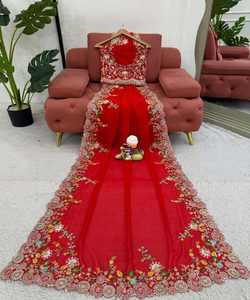 Saree Blouse Doux Soie Indien Femmes Adultes Lavable Nettoyage À Sec Inde Pakistan Soutien Pleine Taille Saree / Sari / Shari - Product Image 5