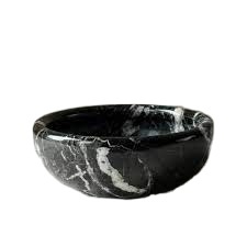 Cuenco de tuercas afiladas de mármol negro dorado, cuenco de mármol de piedra, cuenco de mármol para servir comida - Product Image 4