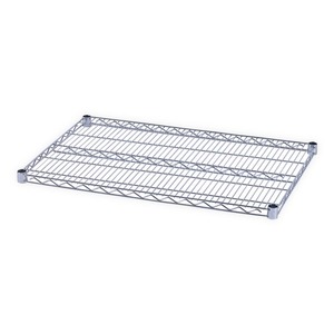 Alera ALESW583624SR Industrial 36 In. X 24 In. Standing Type <b>Wire</b> Shelving Extra <b>Wire</b> <b>Shelves</b>-Silver (2-Piece/Carton) - Product Image 1
