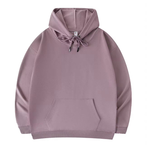 Vente en gros de sweats à capuche unisexes en molleton français 100% coton, écologiques, avec poche personnalisée, poids lourd 560 g/m², double couche - Product Image 2