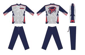 Survêtements de sport à col montant pour hommes grande taille solide imprimé respirant écologique poids moyen combinaison d'échauffement - Product Image 2