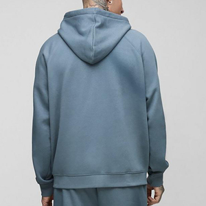 Sweat à capuche surdimensionné pour homme, personnalisé, en molleton 100 % coton lourd, écologique, avec impression de logo en relief personnalisée - Product Image 2