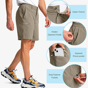 Shorts d'été pour hommes, fitness, gym, entraînement sportif, coton respirant, short anti-transpiration, taille plus, shorts imprimés avec cordon de serrage pour hommes - Product Image 6