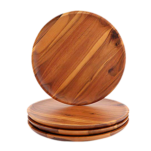 Meilleures assiettes de présentation en bois de mangue Assiette de présentation en bois de style classique moderne Ustensiles de cuisine Articles de vaisselle à vendre - Product Image 6