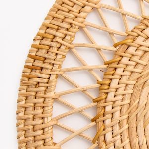 Meilleure vente de napperon décoratif en rotin fait à la main Design élégant pour la maison et la table de fête Matériau naturel fabriqué au Vietnam - Product Image 2