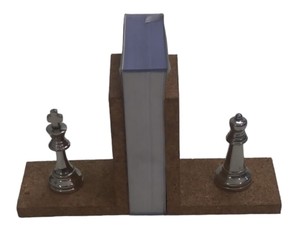 Showpiece affichage Magazine et organisateur de journaux pièces d'échecs solides serre-livres serre-livres pour décoration de Table bonne qualité - Product Image 2
