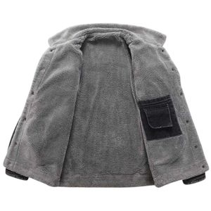Veste en jean d'hiver pour homme en gros, veste en polaire épaisse coupe-vent, qualité supérieure, vêtements d'extérieur décontractés chauds, veste tendance - Product Image 5