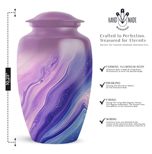 Fournisseur en gros Meilleure vente Urne en métal au design classique pour la crémation et les funérailles Vase à cendres en métal fait à la main sur mesure - Product Image 4