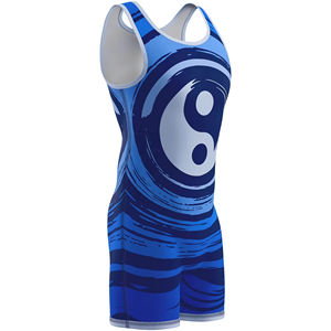Hot Selling Custom Logo Printed Active Top New Design <b>Wrestling</b> <b>Singlet</b> Breathable Comfortable Lightweight Sportswear For <b>Men</b> - Product Image 1