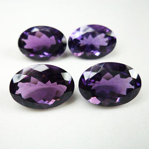 Piedra Preciosa de Amatista Púrpura Natural de Tamaño Calibrado, Corte Ovalado Facetado, Ideal para la Elaboración de Joyas - Product Image 3