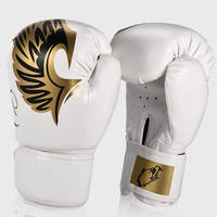 Gants de boxe en cuir lacés de haute qualité avec logo personnalisé antidérapant pour adultes et enfants