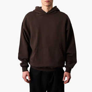 เสื้อฮู้ดผู้ชายผ้าฝ้ายขนแกะยูนิเซ็กซ์เสื้อฮู้ดโอเวอร์ไซส์พิมพ์ลายดิจิทัลแบบกำหนดเอง - Product Image 5