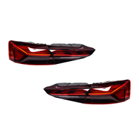 Fanale posteriore a LED XCAT per Audi A5 2017-2020, con indicatore di direzione sequenziale rosso, lente fumé, Plug & Play, 12V, coppia