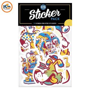 Pegatinas de Vinilo Ecológicas, Resistentes al Agua y a los Rayos UV, en Bolsas de Polietileno para Venta al por Menor |   Paquetes de Pegatinas Personalizadas al por Mayor, Diseños Troquelados - Product Image 3