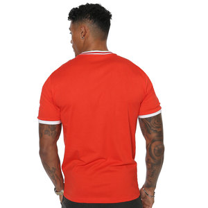 Camiseta de algodón con logotipo impreso para hombre, camisetas de gimnasio, camiseta bordada en blanco, Camiseta de algodón orgánico de manga corta con logotipo personalizado - Product Image 6