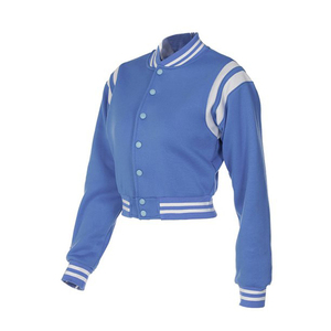 Chaquetas Varsity Unisex de Alta Calidad para Mujer, Estilo Nuevo 2026, Chaquetas Cortas de Béisbol con Cuello Alto y Tela Gruesa de Lona para Invierno - Product Image 5