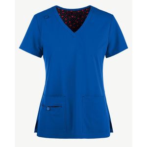 Ensemble de gommage à bas prix pour femmes, vente en gros, uniforme extensible, col en V, haut de salon de spa, pantalon droit, docteur, hôpital médical - Product Image 3