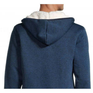 Felpa Invernale da Uomo Buffalo David Bitton Fortino con Zip Integrale e Fodera in Sherpa, Blu Navy con Grigio Chiaro, Taglia XL - Design Pesante - Product Image 3