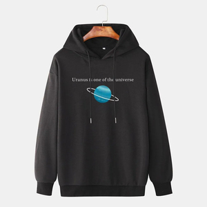 OEM Hombres Sudadera con capucha de invierno 100% Algodón Antiarrugas Diseño de gran tamaño Logotipo impreso personalizado Color sólido Sudaderas con capucha al por mayor - Product Image 2