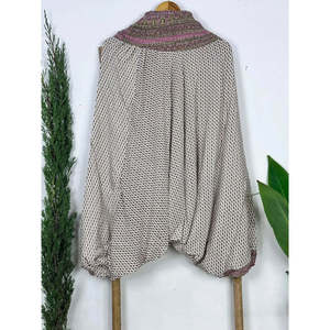 Handgemachter Afghanischer <b>Yoga</b>-Stil Haremshose Aus Recycelter Seide Super Bequem Mit Entspannter Passform Fr Sommer - Product Image 1