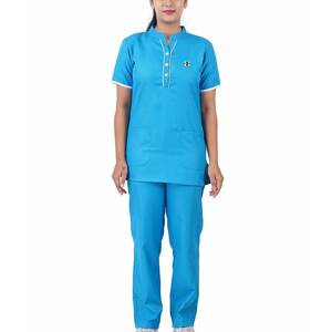 Uniformes médicos de hospital de algodón y poliéster para mujer, uniformes personalizados cómodos de manga corta para Hospital, uniforme de enfermera - Product Image 1