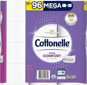 Papel Higiénico Cottonelle Ultra Clean, Papel Higiénico Resistente, 24 Rollos Súper Mega (24 Rollos Súper Mega = 144 Rollos Regulares) - Product Image 3