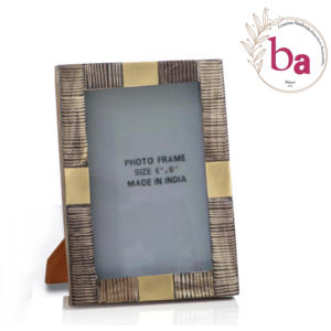 Cadre photo en bois de résine d'incrustation de coquille de nacre de qualité d'exportation classique pour la décoration intérieure et le salon article de cadeau merveilleux - Product Image 4