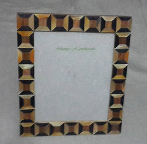 Marco de Fotos Decorativo Hecho a Mano en India, con Incrustaciones Naturales de Hueso y Plástico, para Recuerdos - Product Image 3