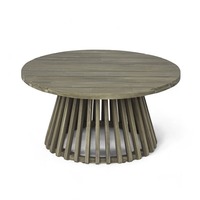 Table basse contemporaine de style farmhouse, réglable en hauteur, portable, en aluminium, pour salon, chambre, décoration intérieure, écologique