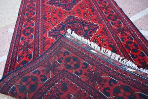 Alfombra de Bokhara afgana de 7x3 pies hecha a mano, alfombra de algodón para sala de estar y pasillo, estilo Tribal Oriental - Product Image 5