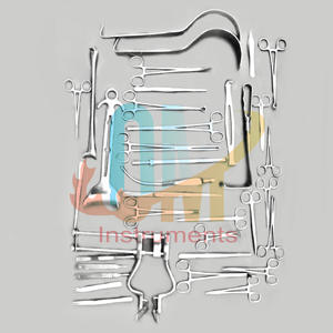 Ensemble d'instruments de laparotomie de base de haute qualité 108 pièces outils chirurgicaux manuels en acier inoxydable de qualité médicale pour la chirurgie générale - Product Image 6