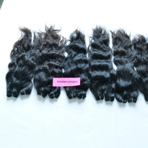 Paquete de ondas profundas para mujeres Cutícula vietnamita alineada Ninguno Color natural Negro Doble trama Tejido Extensiones de cabello humano alto - Product Image 5