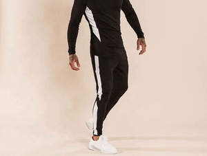 Joggers décontractés personnalisés Polyester Coton Imprimé Logo Patchwork Pantalons de survêtement empilés Streetwear Pantalon de survêtement évasé pour hommes - Product Image 6