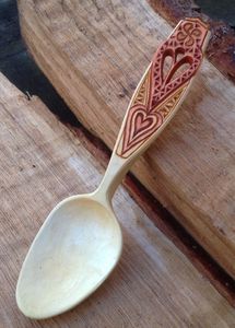 LISTE CUILLÈRE EN BOIS SCULPTURE Logo personnalisé Ustensile de cuisine en bois naturel Cuillère solide en bois d'acacia pour la cuisson - Product Image 4