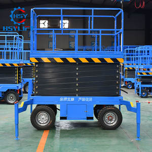 Plateforme élévatrice électrique 500 kg 4-18 m à prix réduit, tracteur manuel mobile, élévateur à ciseaux remorquable - Product Image 2